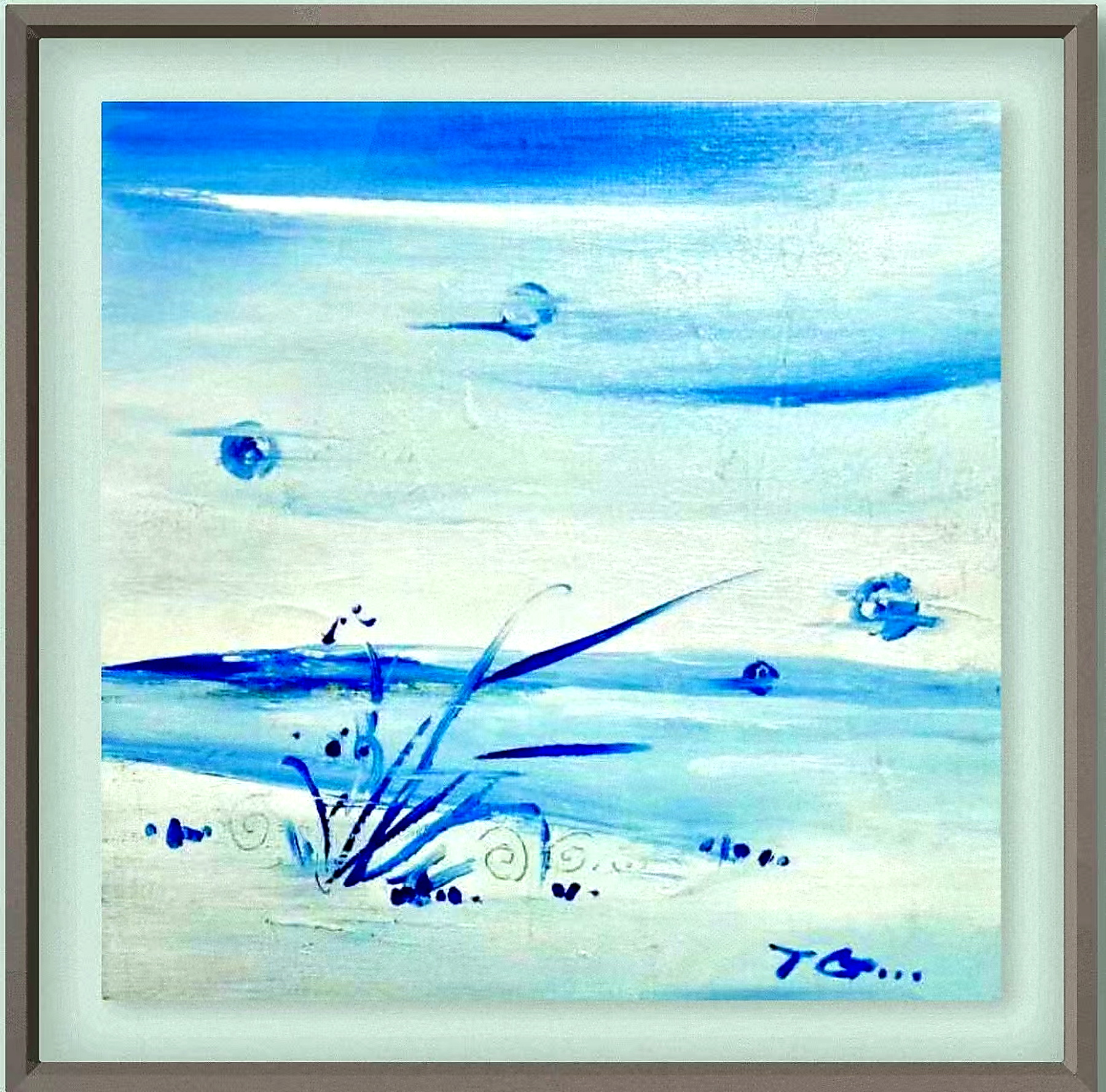 《兰草系列》，汪韬小幅绘画作品